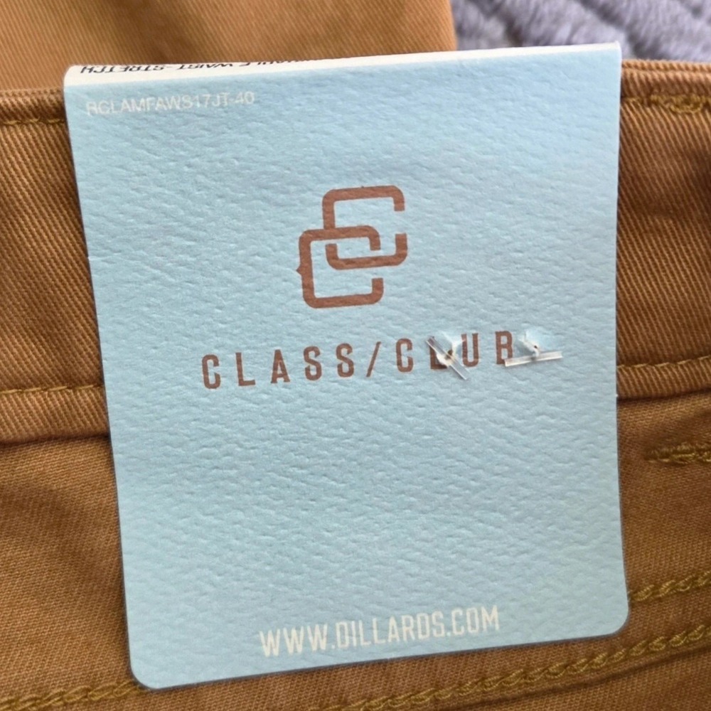 *NEW w/Tags Class/Club Boys Modern Fit Tan/Brown Adjustable Waist‎ Pants Size 7 - Picture 4 of 10